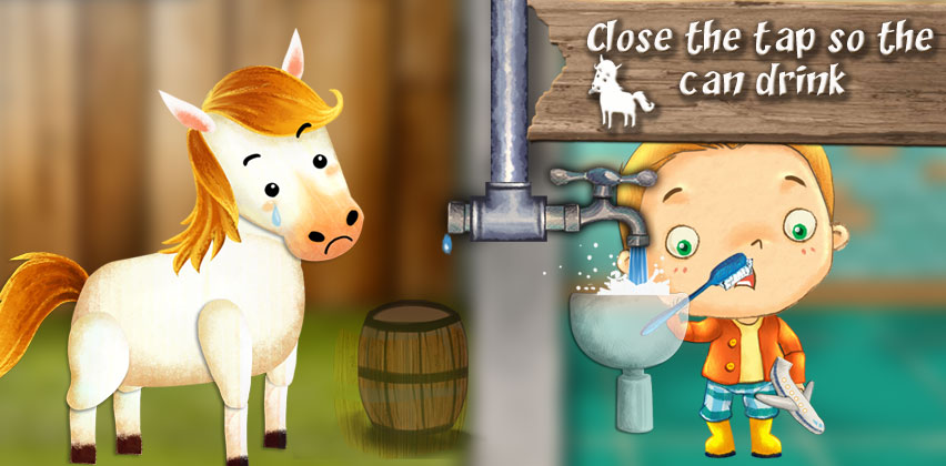 Get impressed with the video of potty training learning with the animals app